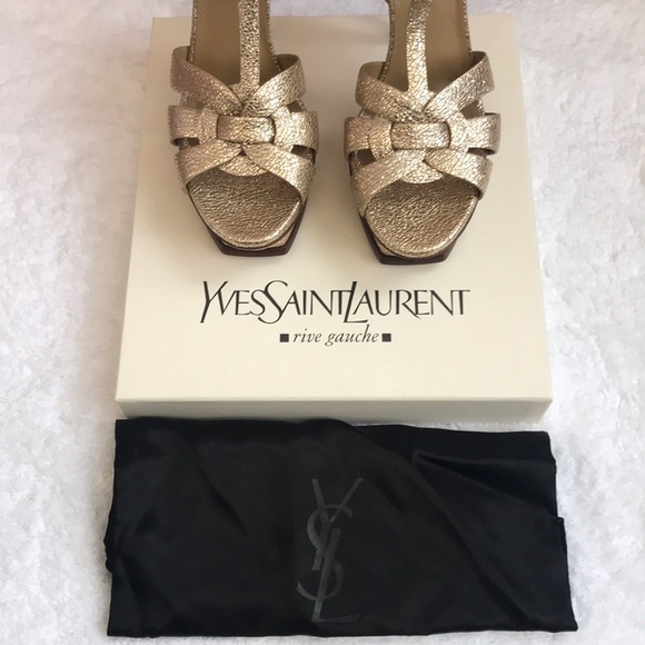 YSL TRIBUTE 105 Sandal in Sahara Gold size 42. - Picture 5 of 6